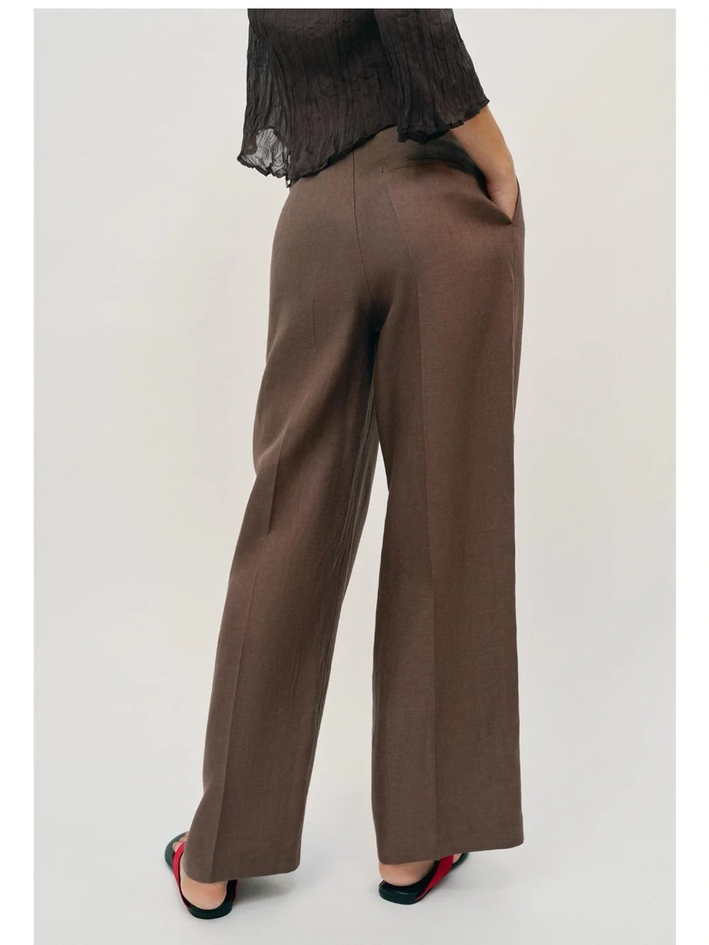 100 % Linen Straight Leg Pants